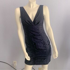 Nanette Lepore Sea Maiden V-Neck Sleeveless Sheath Bodycon Mini Dress